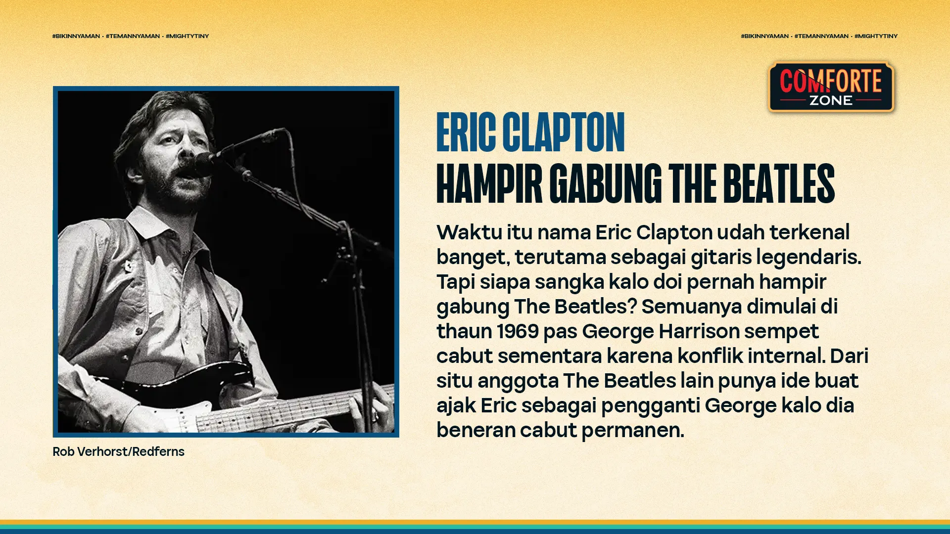 ERIC CLAPTON - HAMPIR GABUNG THE BEATLES