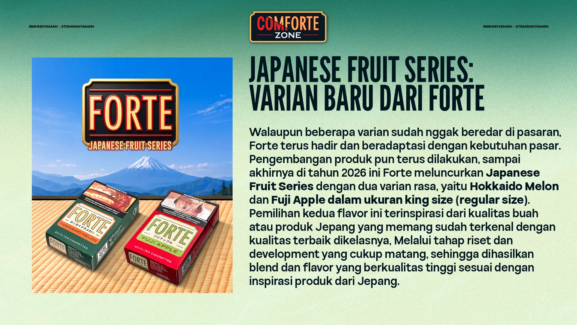 Dari Jepang, Hadir untuk Teman Nyaman