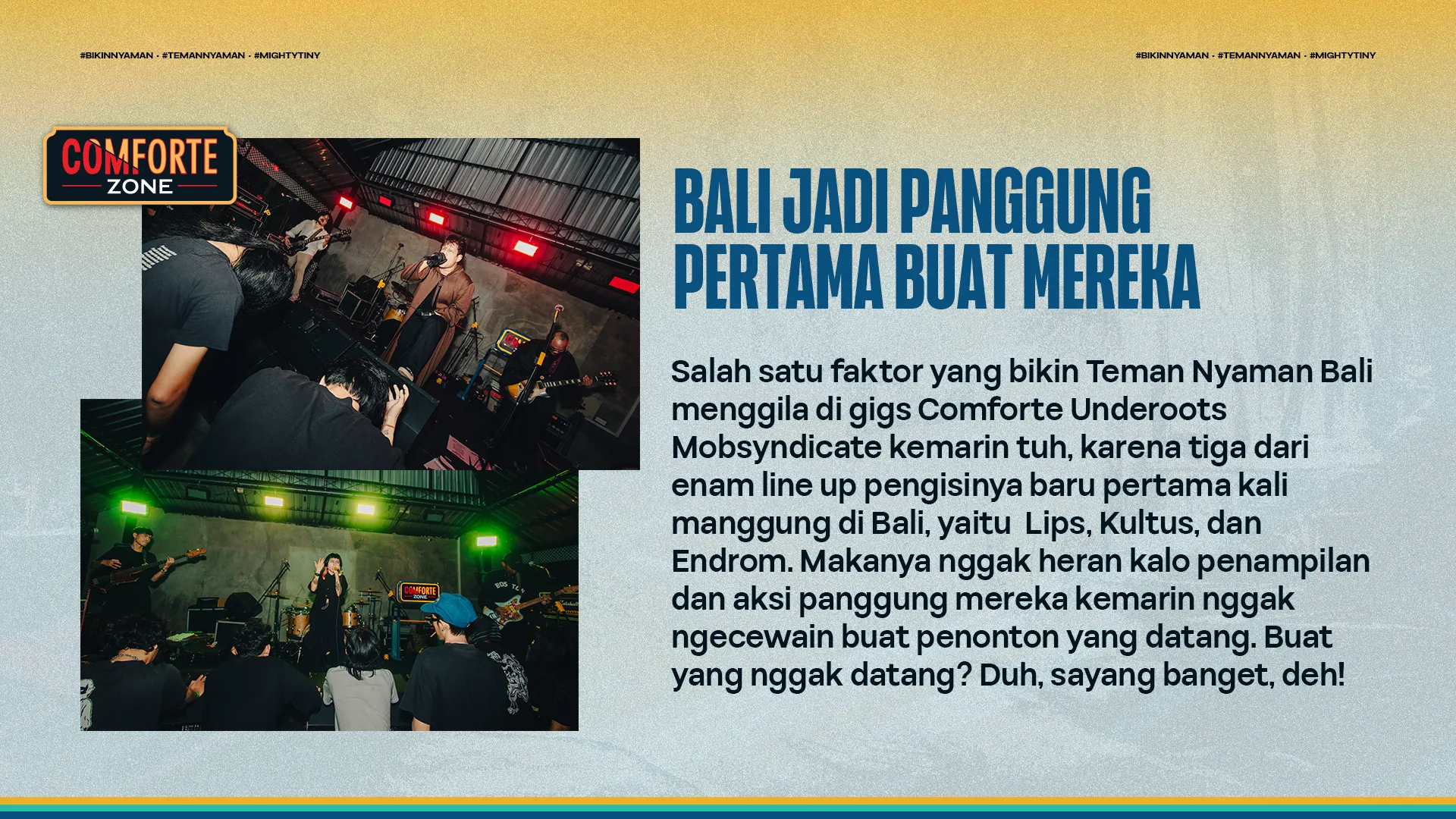 BALI JADI PANGGUNG PERTAMA BUAT MEREKA