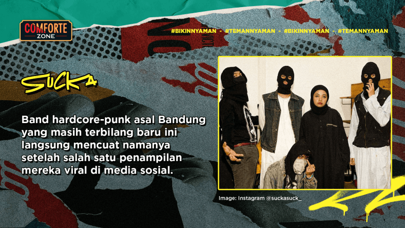 Band hardcore-punk asal Bandung yang masih terbilang baru ini langsung mencuat namanya setelah salah satu penampilan mereka viral di media sosial. 