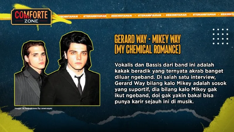 Gerard Way - Mikey Way (My Chemical Romance)