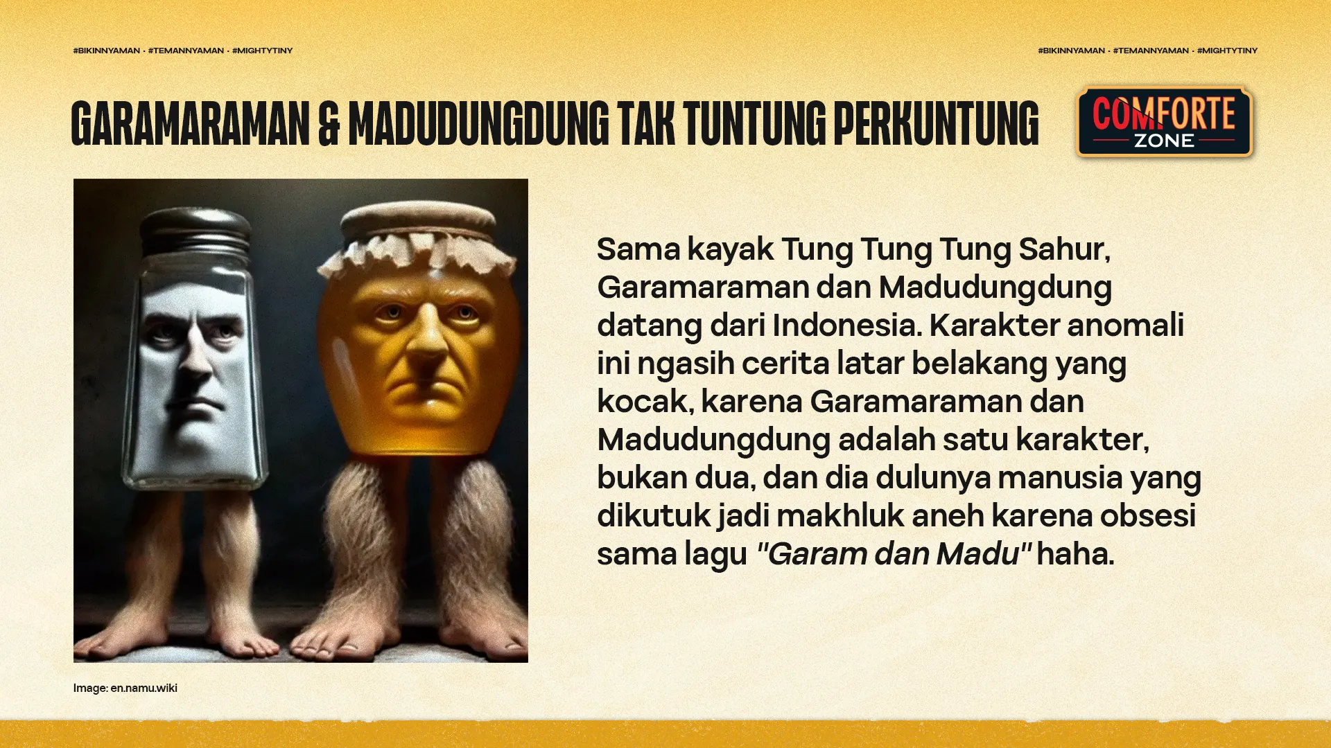 GARAMARAMAN & MADUDUNGDUNG TAK TUNTUNG PERKUNTUNG