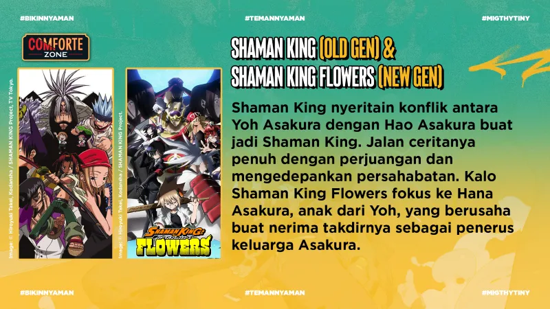 SHAMAN KING (OLD GEN) & SHAMAN KING FLOWERS (NEW GEN)