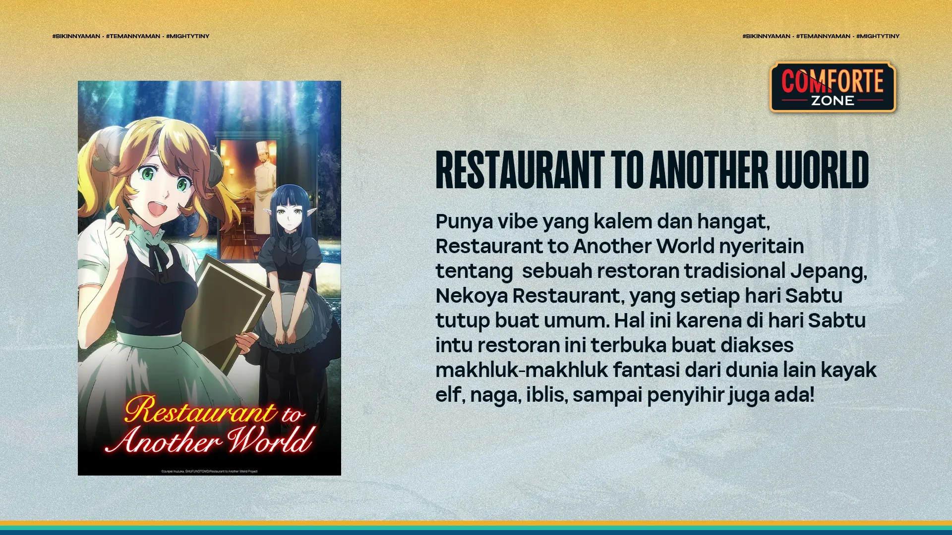 RESTAURANT TO ANOTHER WORLD