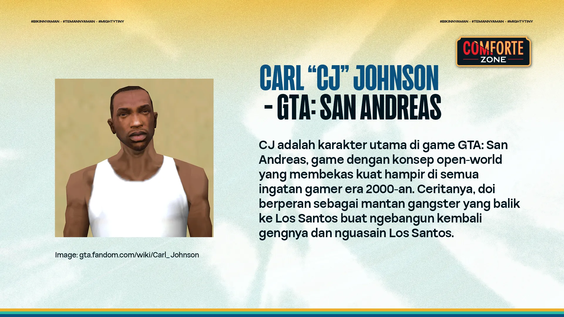 CARL “CJ” JOHNSON - GTA: SAN ANDREAS