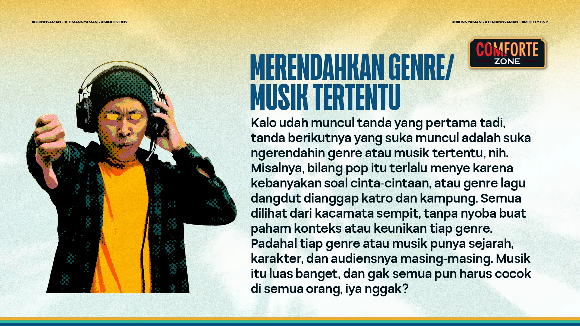 MERENDAHKAN GENRE/MUSIK TERTENTU