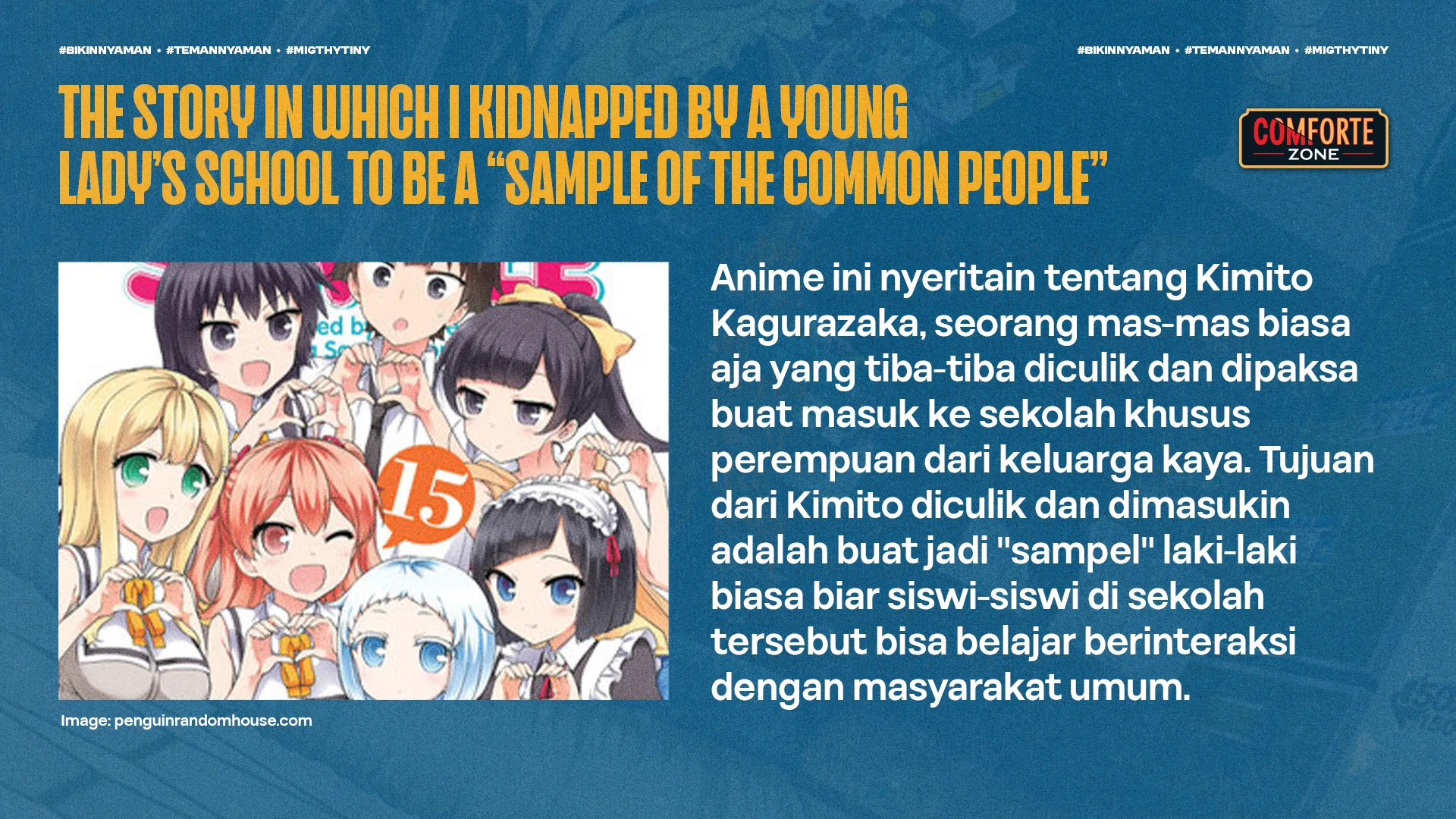 THE STORY IN WHICH I KIDNAPPED BY A YOUNG LADY’S SCHOOL TO BE A “SAMPLE OF THE COMMON PEOPLE”
