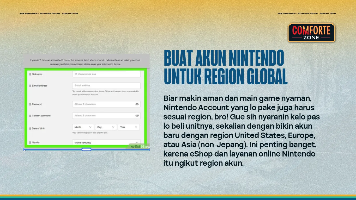 BUAT AKUN NINTENDO UNTUK REGION GLOBAL