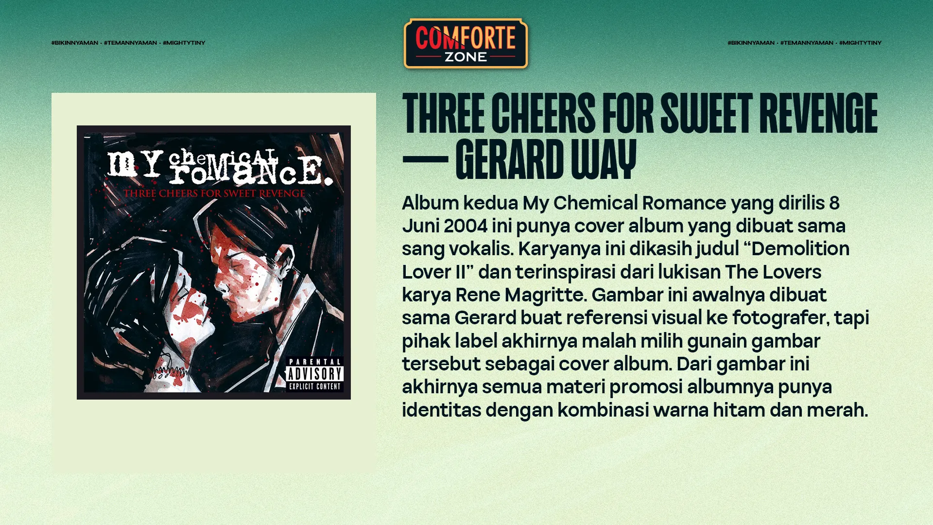 THREE CHEERS FOR SWEET REVENGE — GERARD WAY