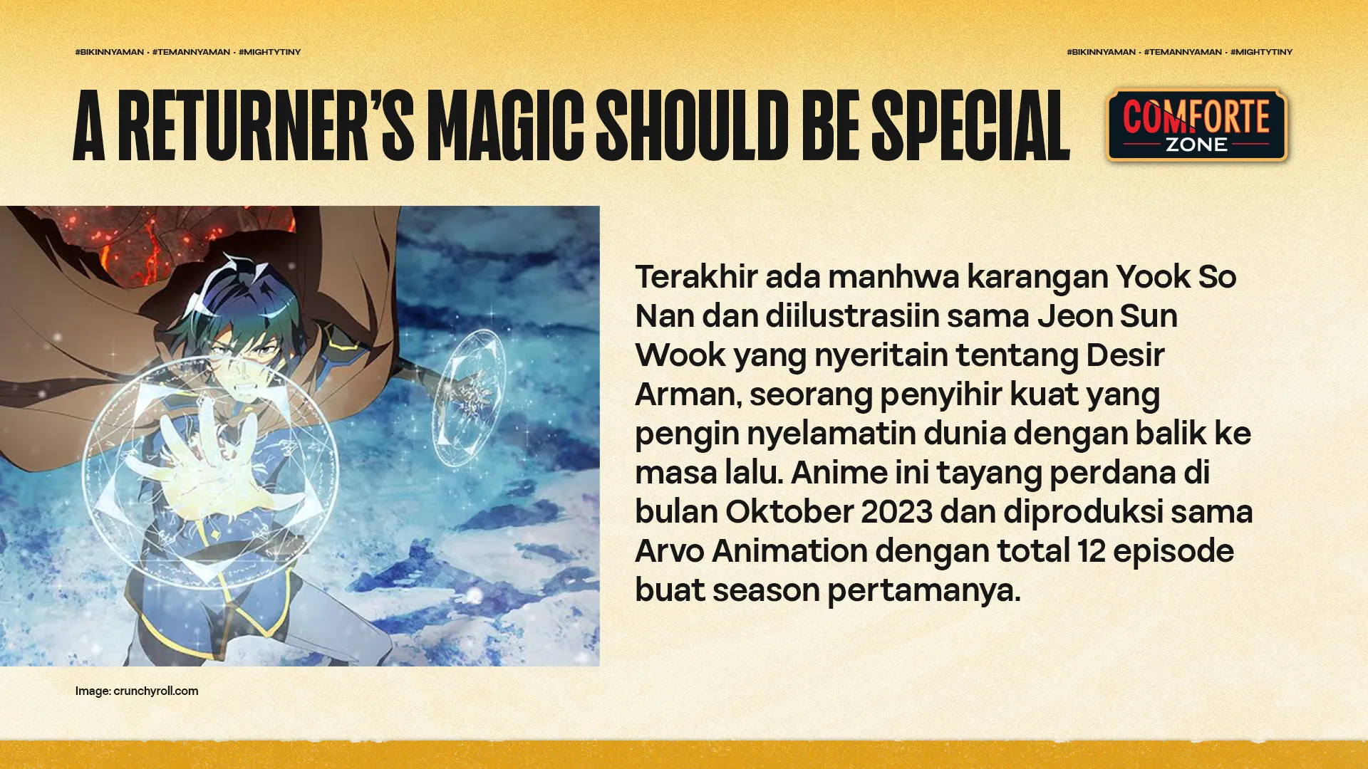 A RETURNER’S MAGIC SHOULD BE SPECIAL