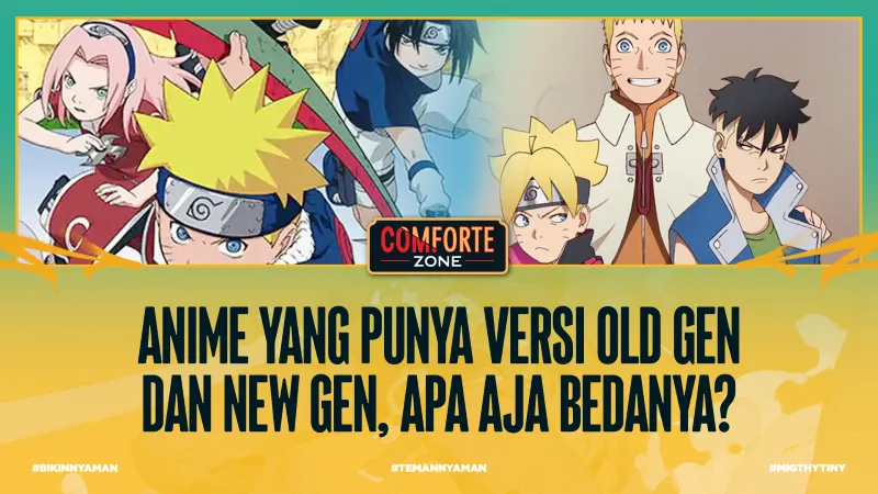 ANIME YANG PUNYA VERSI OLD GEN DAN NEW GEN, APA AJA BEDANYA?