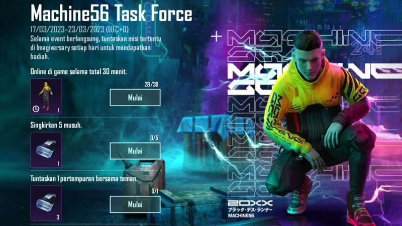 MACHINE56 RILIS COLLAB SKIN IN GAME BARU DI PUBG MOBILE