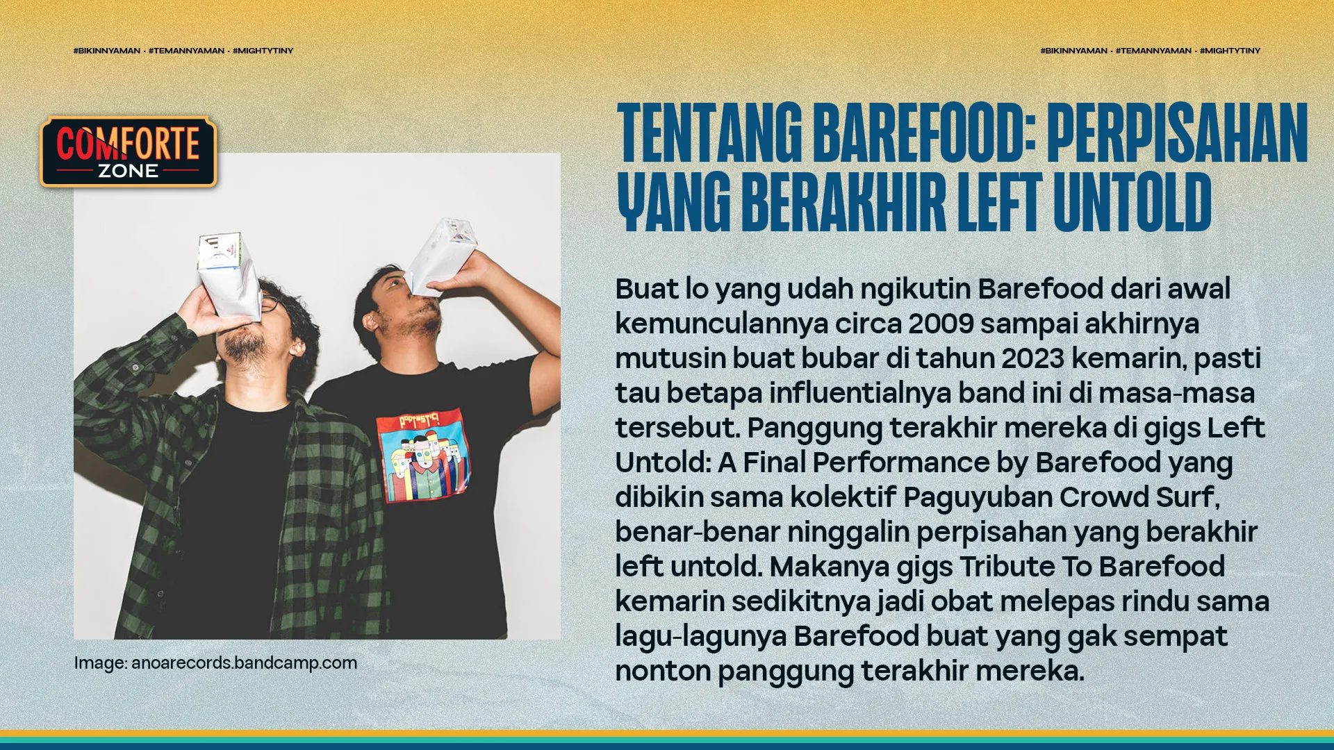 TENTANG BAREFOOD: PERPISAHAN YANG BERAKHIR LEFT UNTOLD