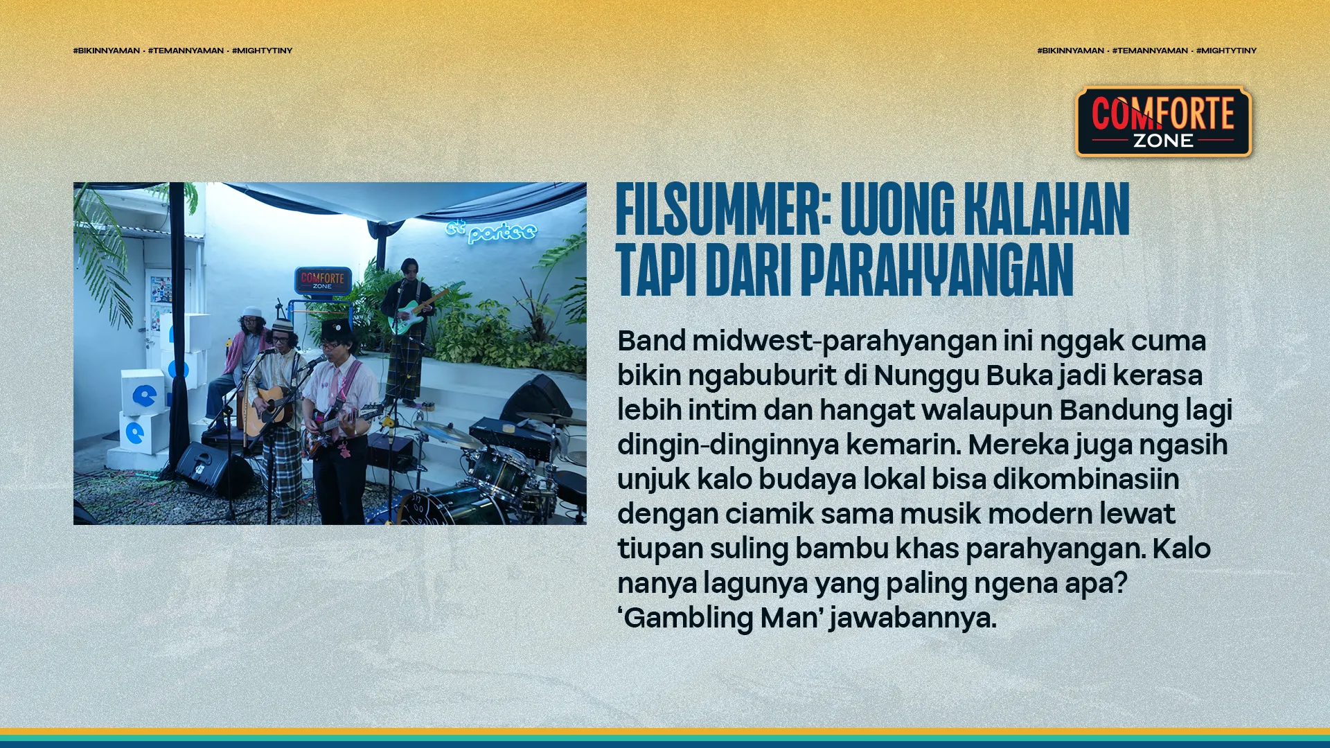FILSUMMER: WONG KALAHAN TAPI DARI PARAHYANGAN