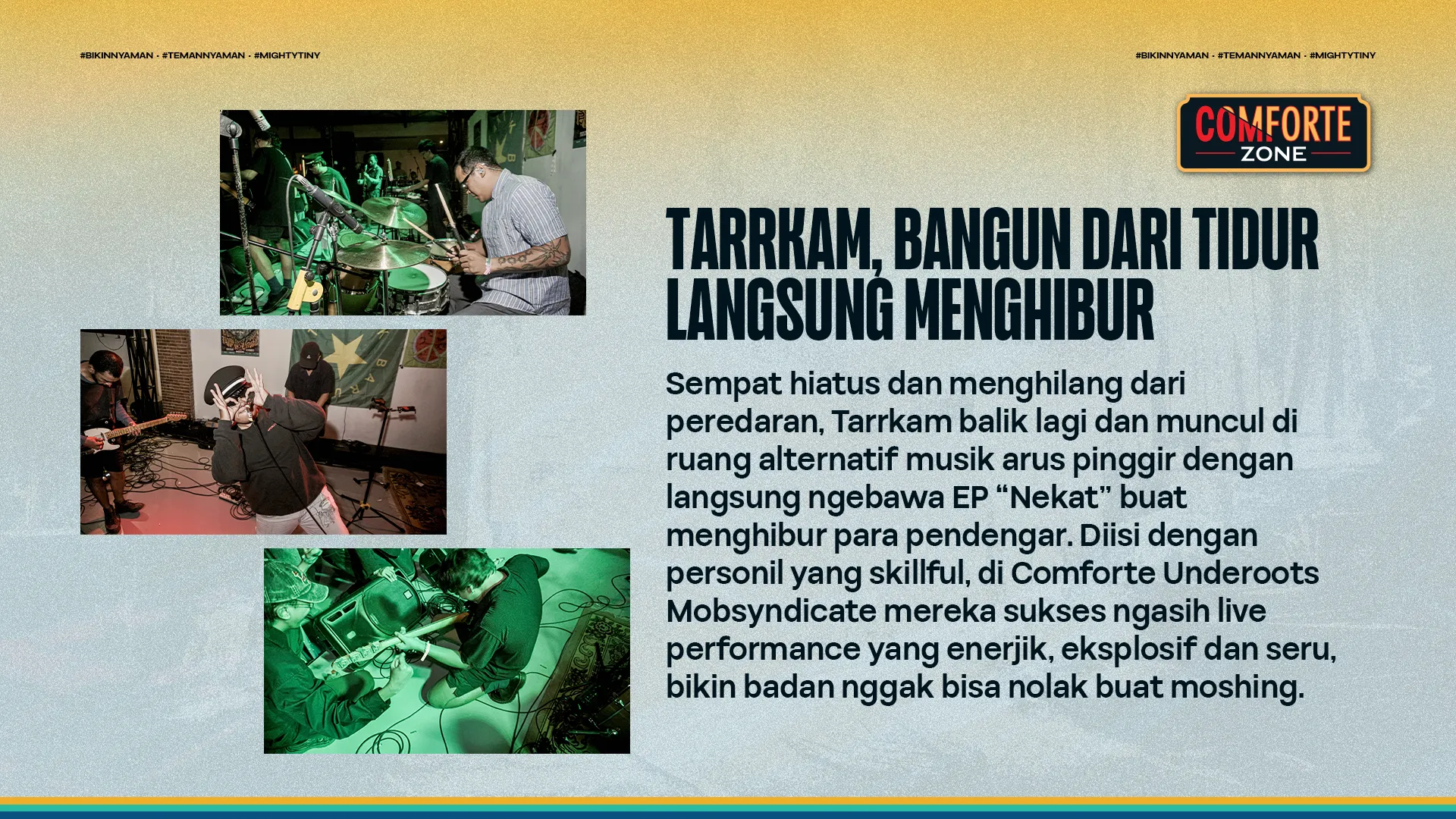 TARRKAM, BANGUN DARI TIDUR LANGSUNG MENGHIBUR