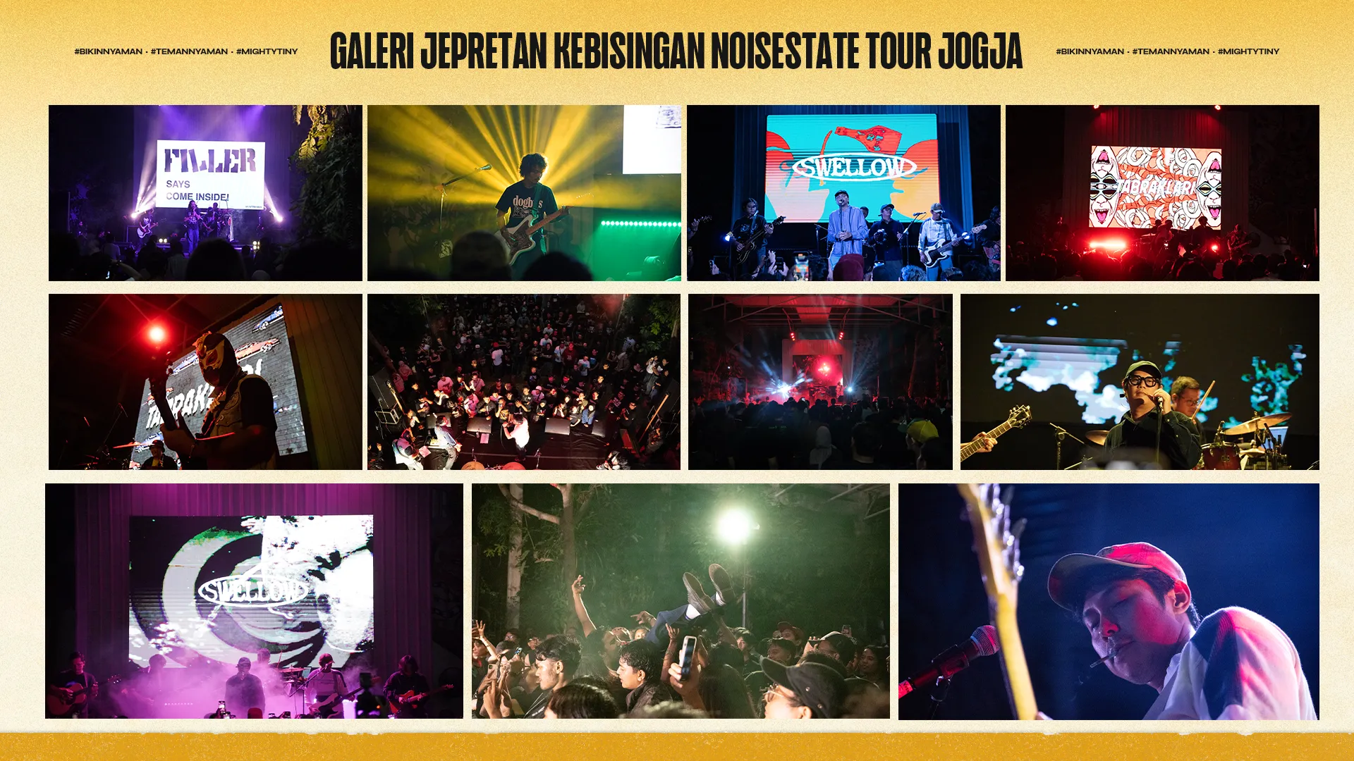 Galeri Jepretan Kebisingan Noisestate Tour Jogja