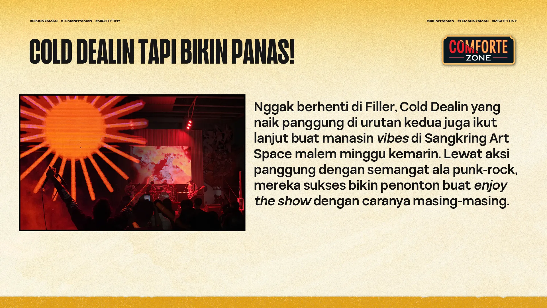 COLD DEALIN TAPI BIKIN PANAS!